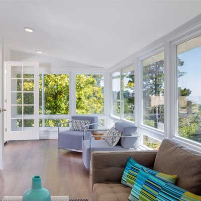 Bright, clean home with spotless windows